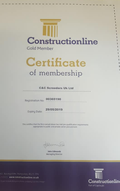 Construction Line Certificate